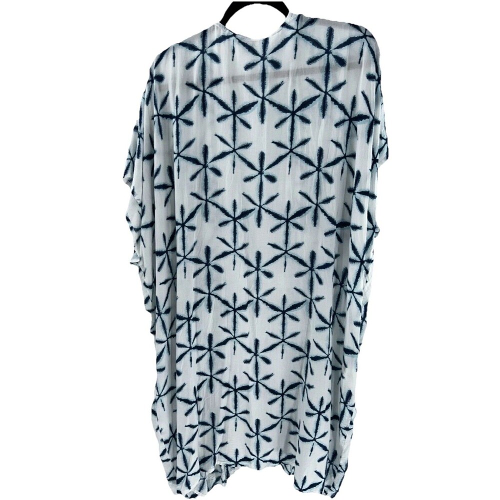 Women's Loft Star Tie Dye Short Sleeve Kimono Longline Size M/L - Picture 7 of 7